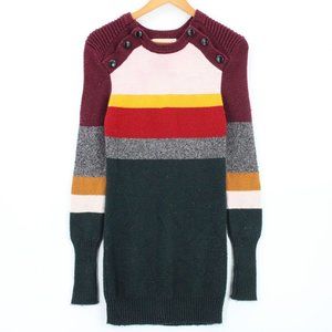Genuine People Sweater Dress Women's Casual Multicolor Long Sleeve Small S